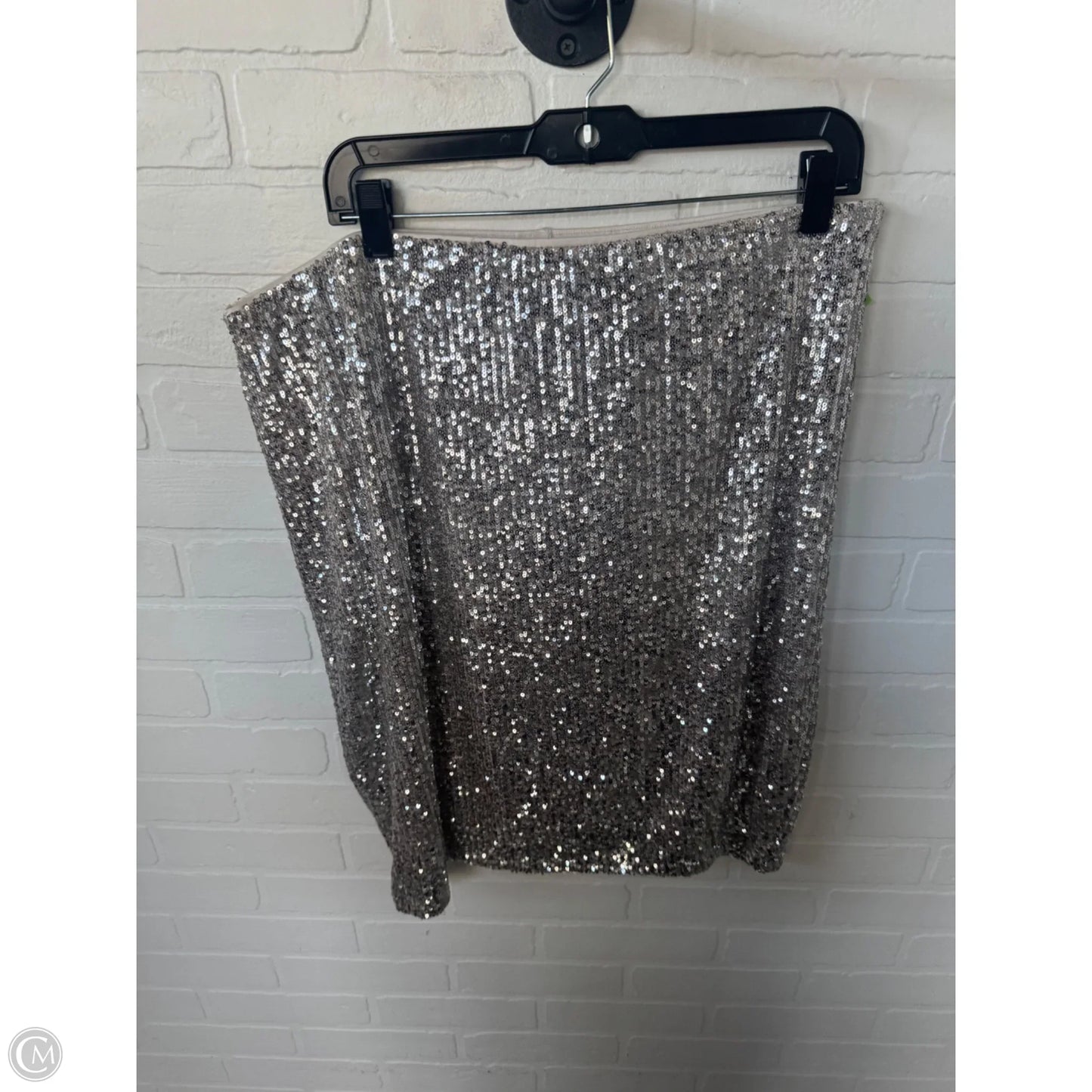 Skirt Midi By Cable And Gauge In Silver, Size: 16