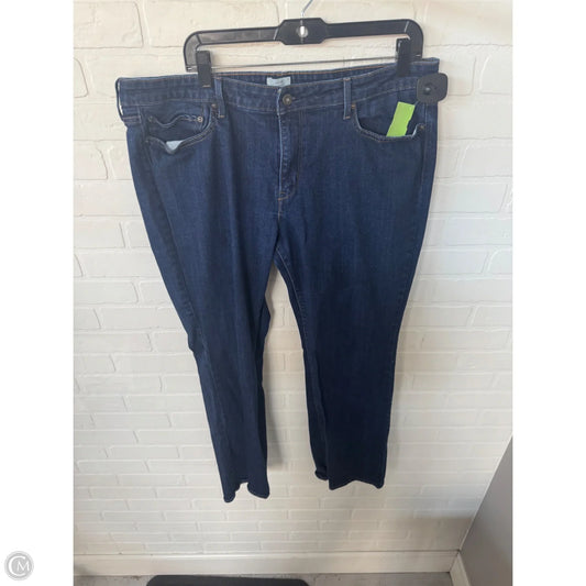 Jeans Straight By Levis In Blue Denim, Size: 18