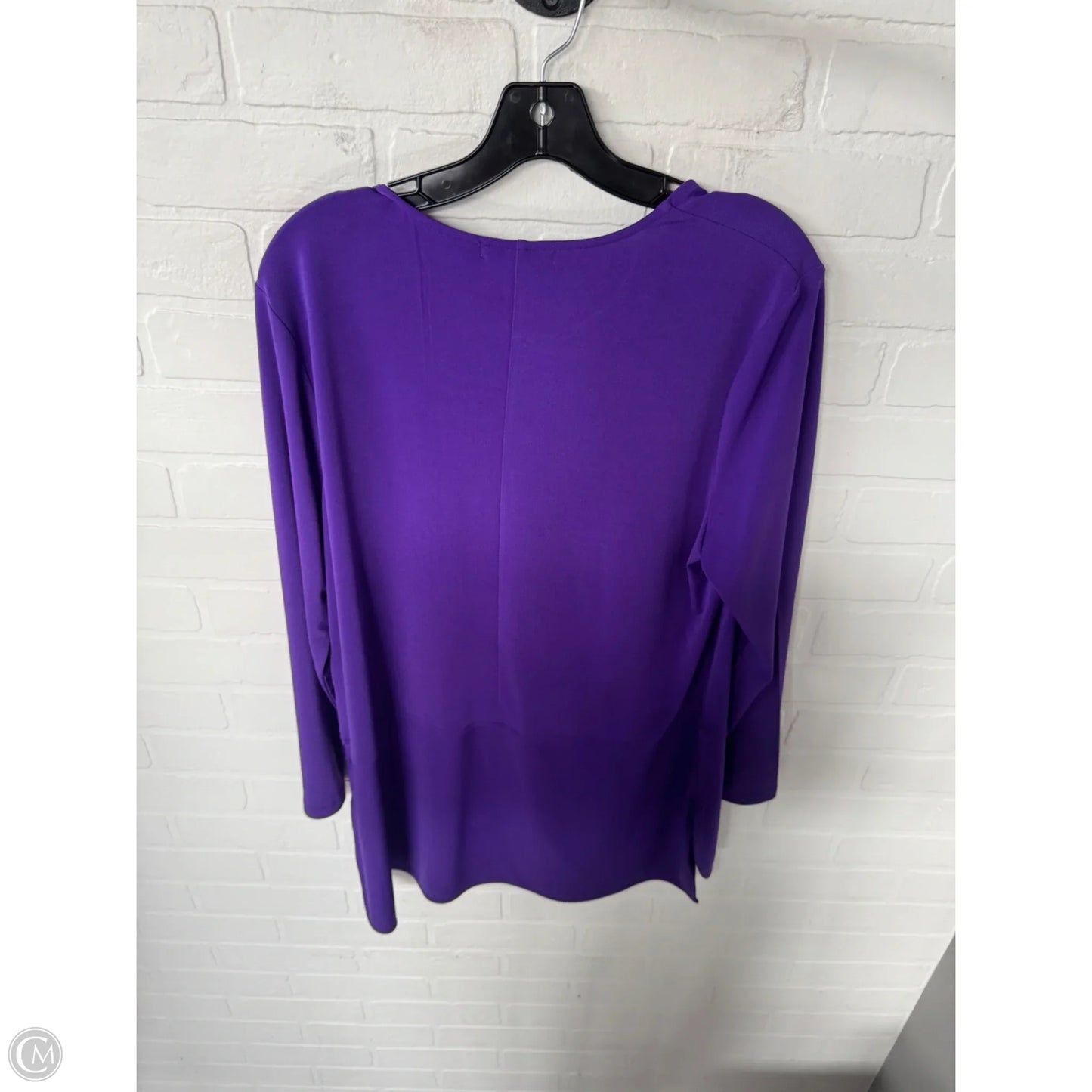 Top Long Sleeve By Lauren By Ralph Lauren In Purple, Size: Xl