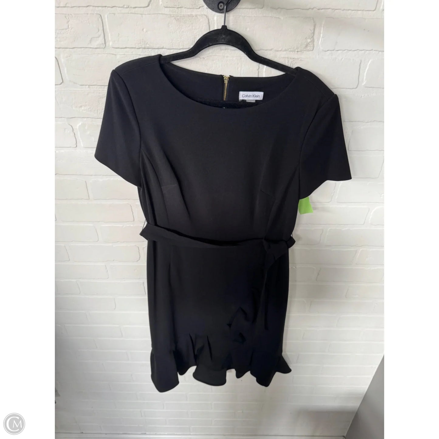 Dress Work By Calvin Klein In Black, Size: L