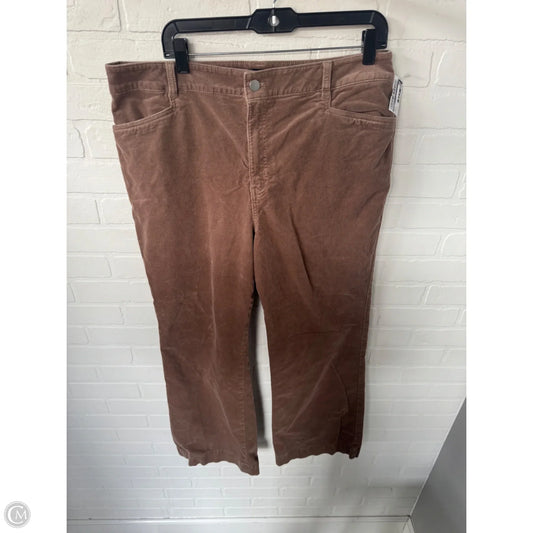 Pants Corduroy By Talbots In Brown, Size: 16
