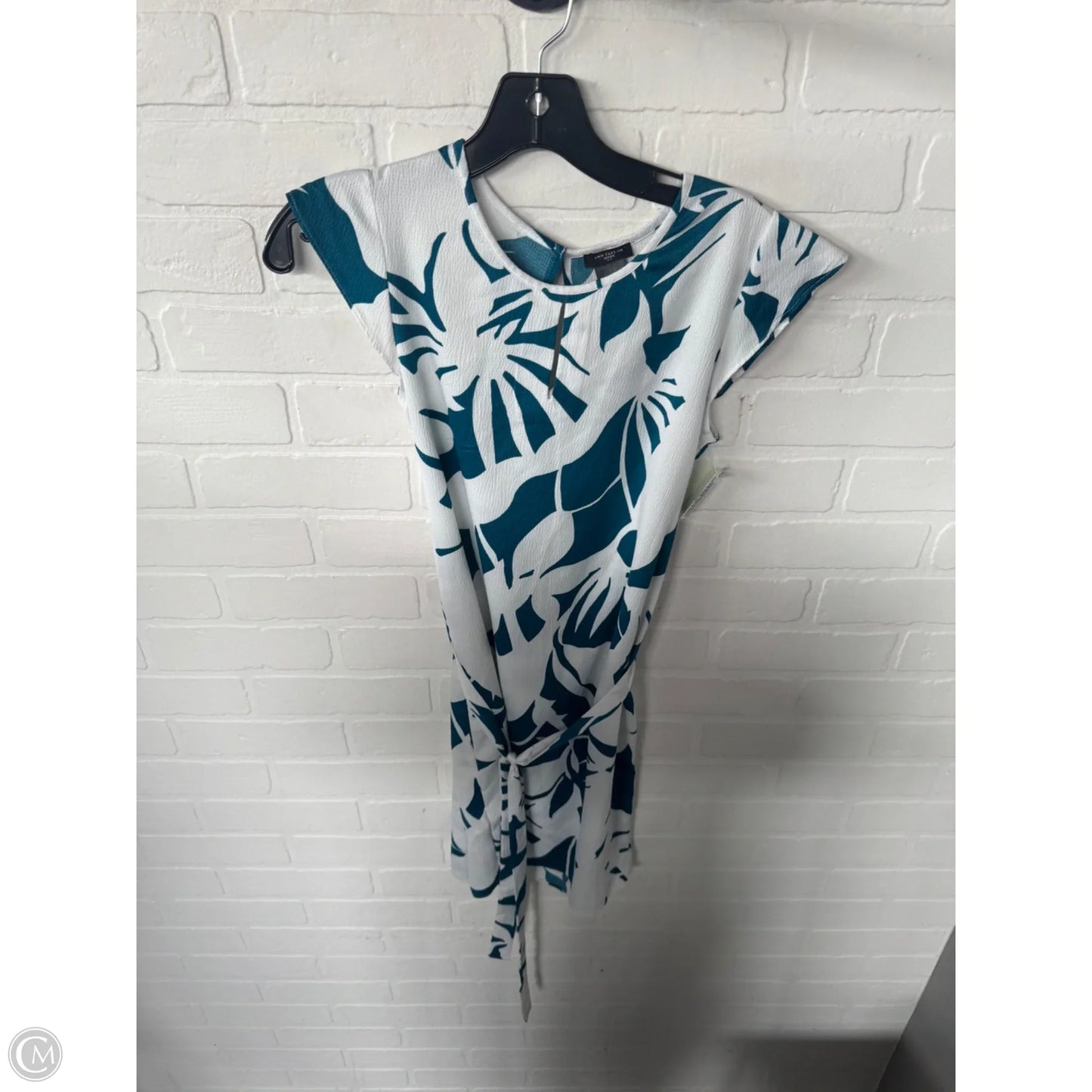 Dress Casual Short By Ann Taylor In Blue & White, Size: Xxsp