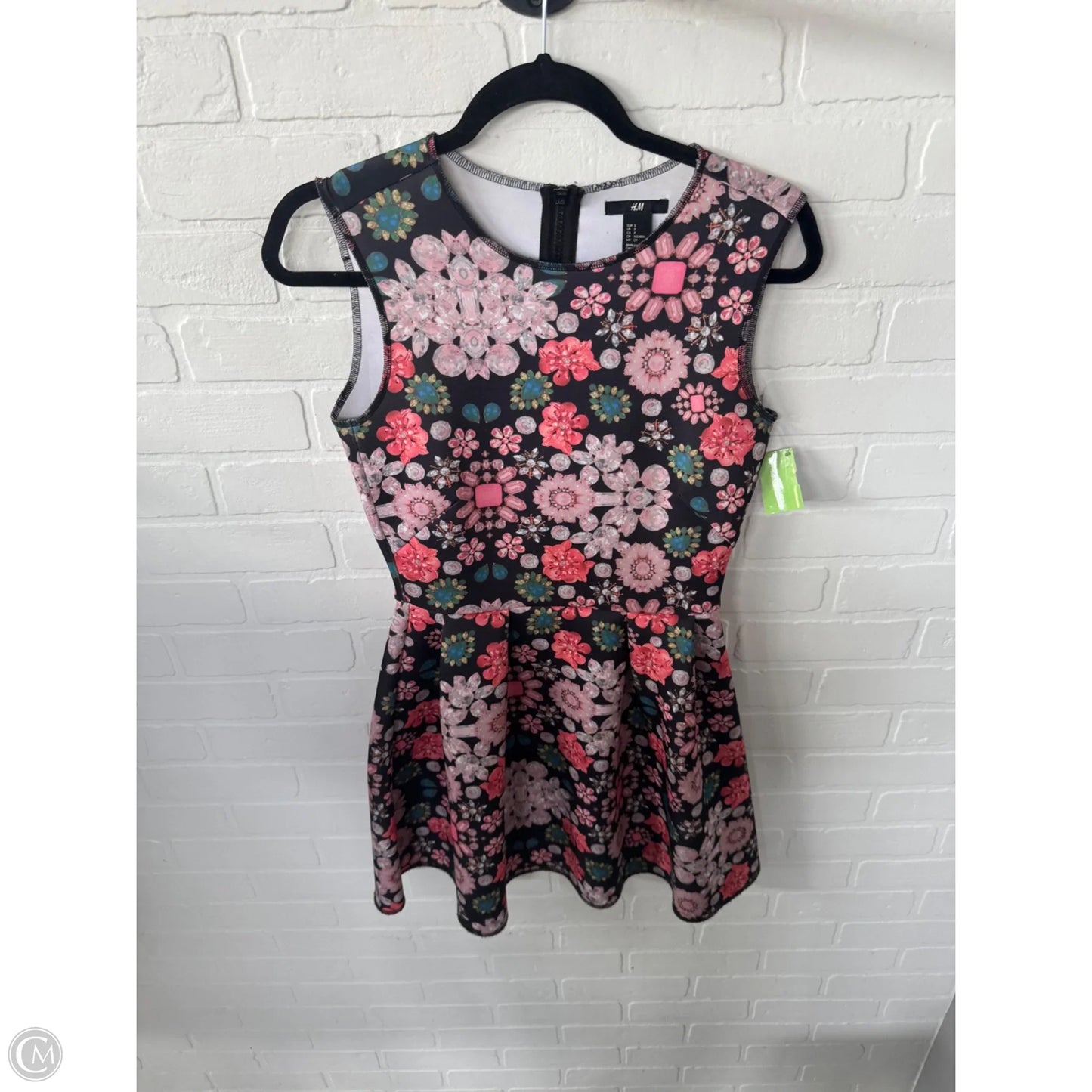Dress Party Short By H&m In Black & Orange, Size: S