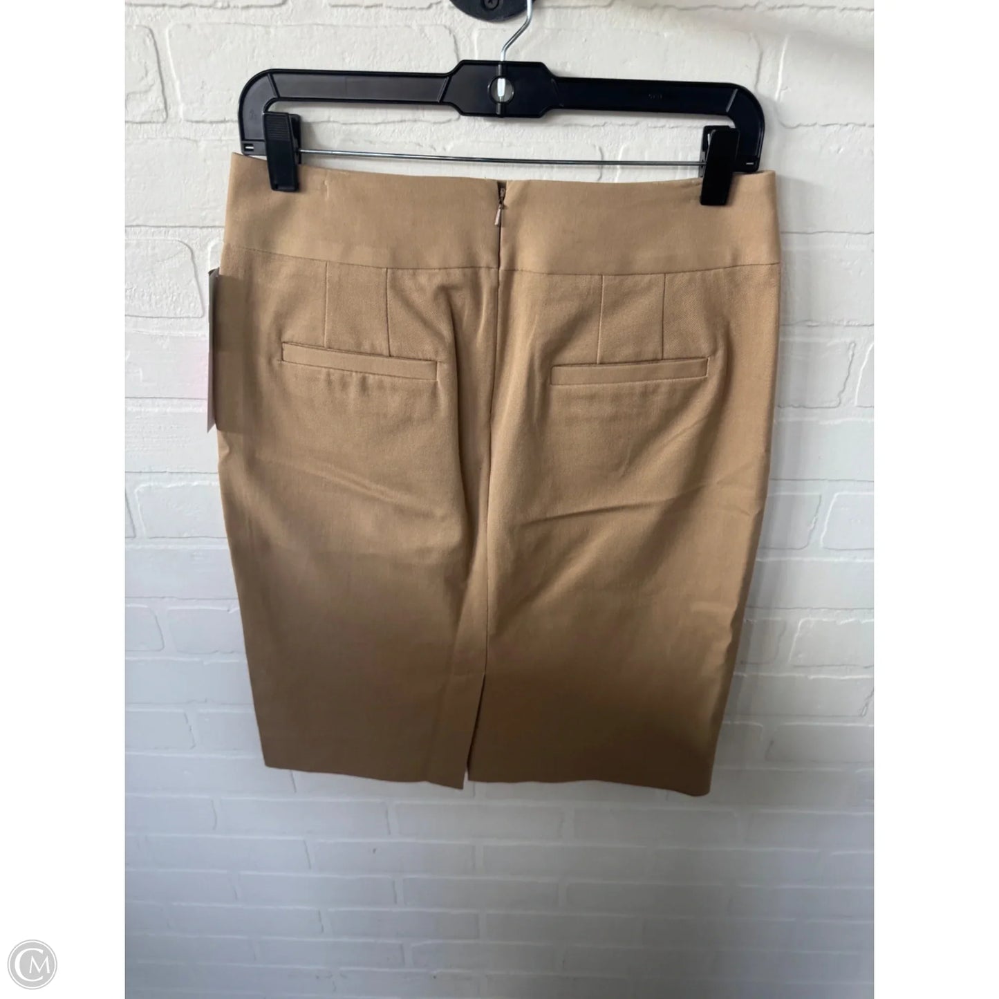 Skirt Midi By Banana Republic In Tan, Size: 4