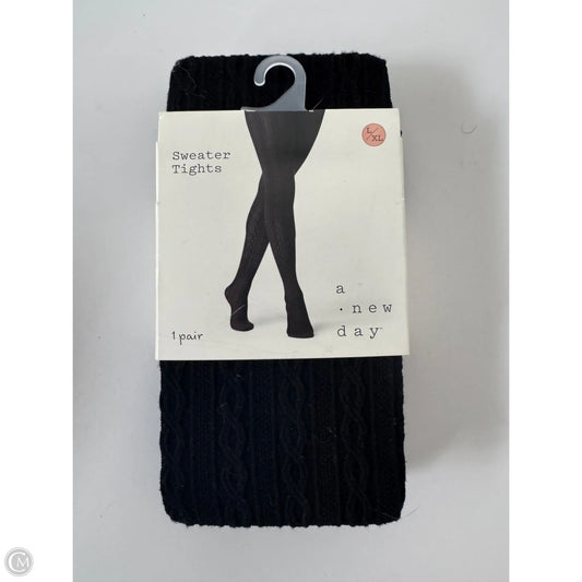 Tights By A New Day In Black, Size: L