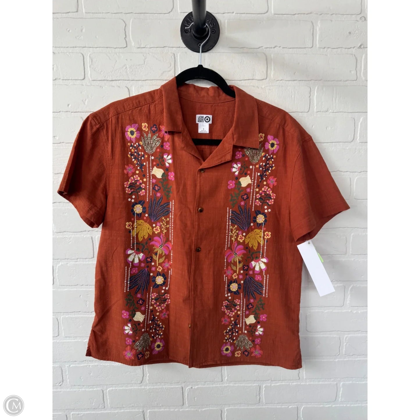 Top Short Sleeve By Clothes Mentor In Orange, Size: S