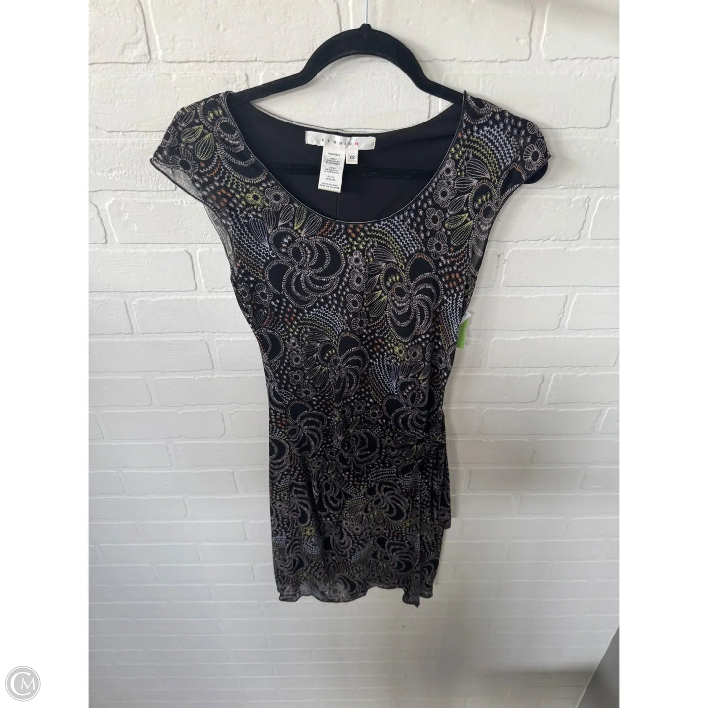 Dress Casual Short By Studio M In Black & White, Size: Xs