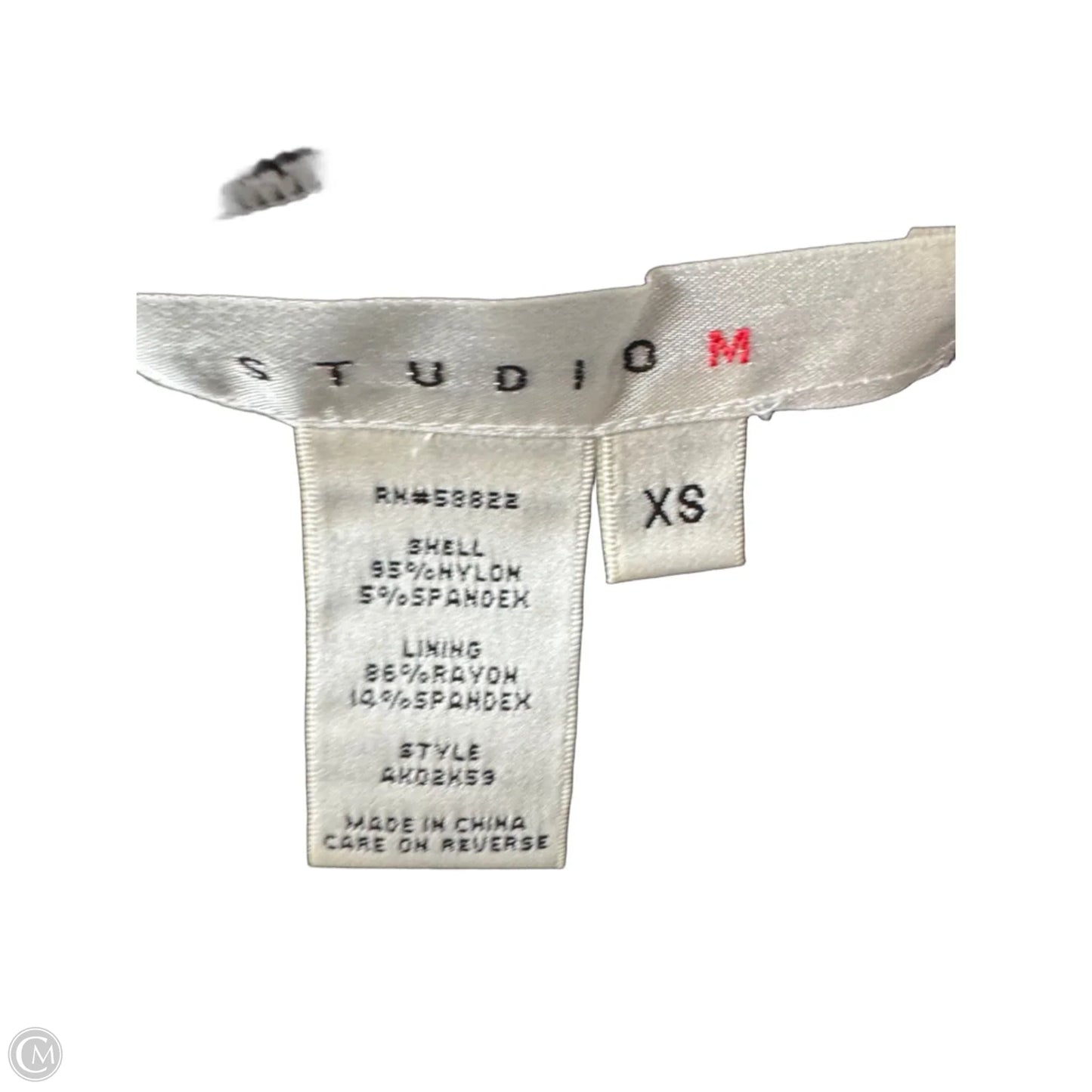 Dress Casual Short By Studio M In Black & White, Size: Xs