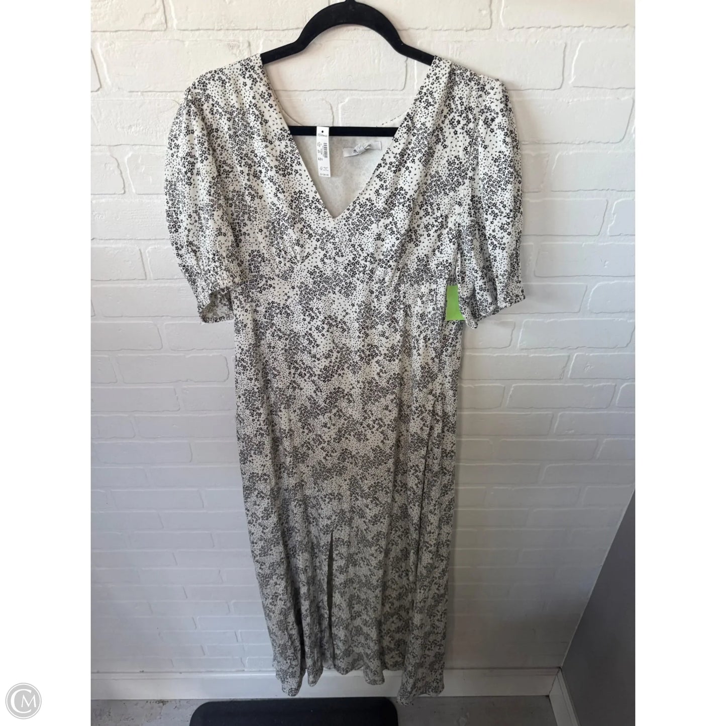 Dress Casual Maxi By Madewell In Black & Cream, Size: L