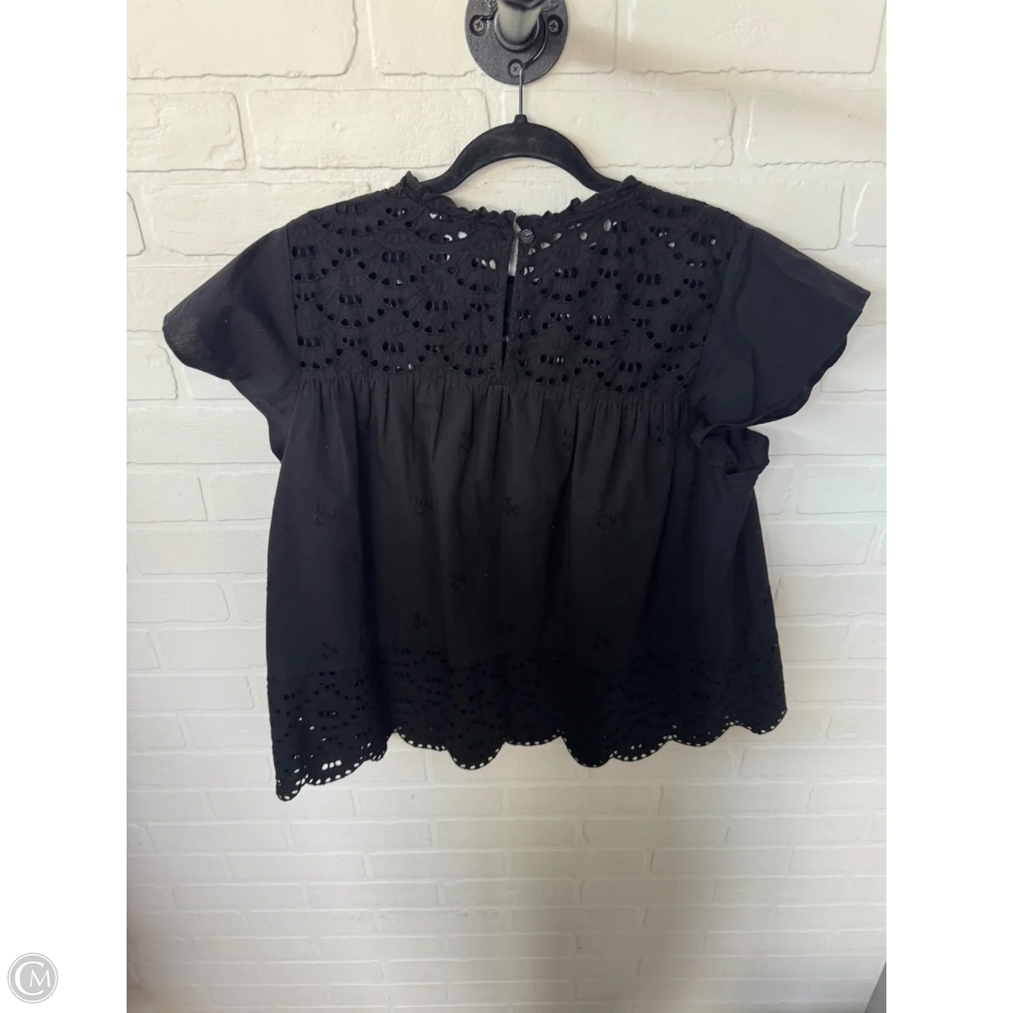 Top Short Sleeve By Time And Tru In Black, Size: Xl