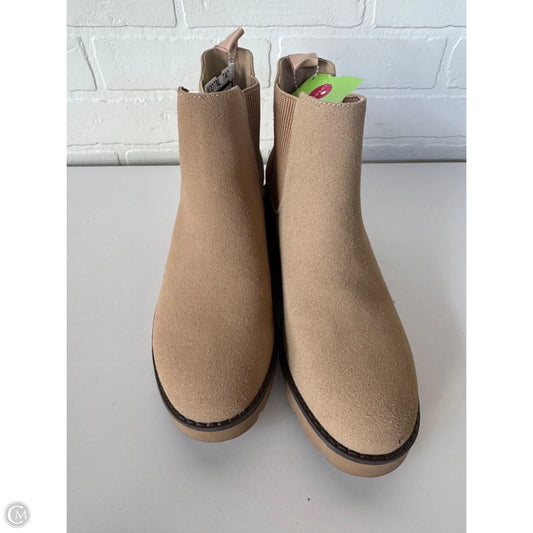 Boots Ankle Heels By Cme In Tan, Size: 8