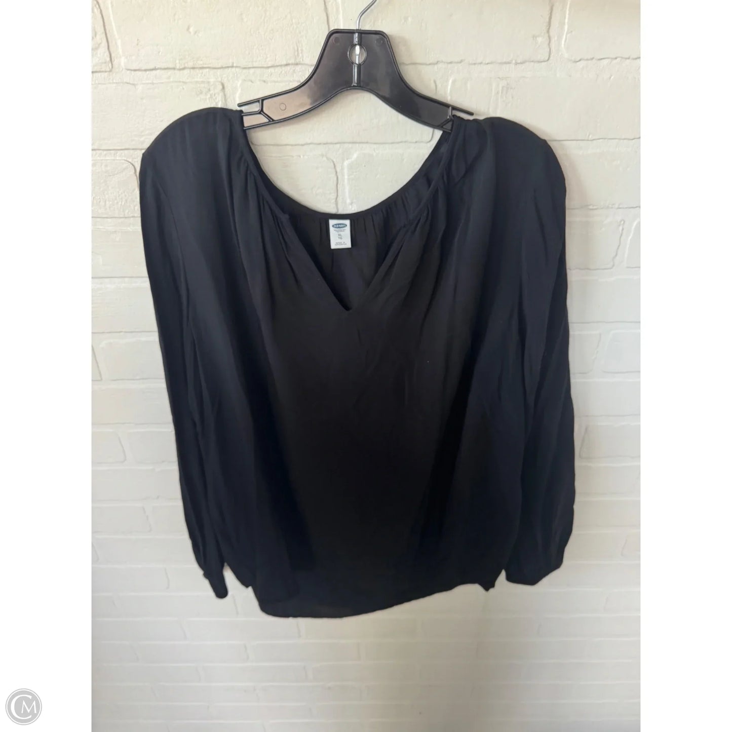 Top Long Sleeve By Old Navy In Black, Size: Xl