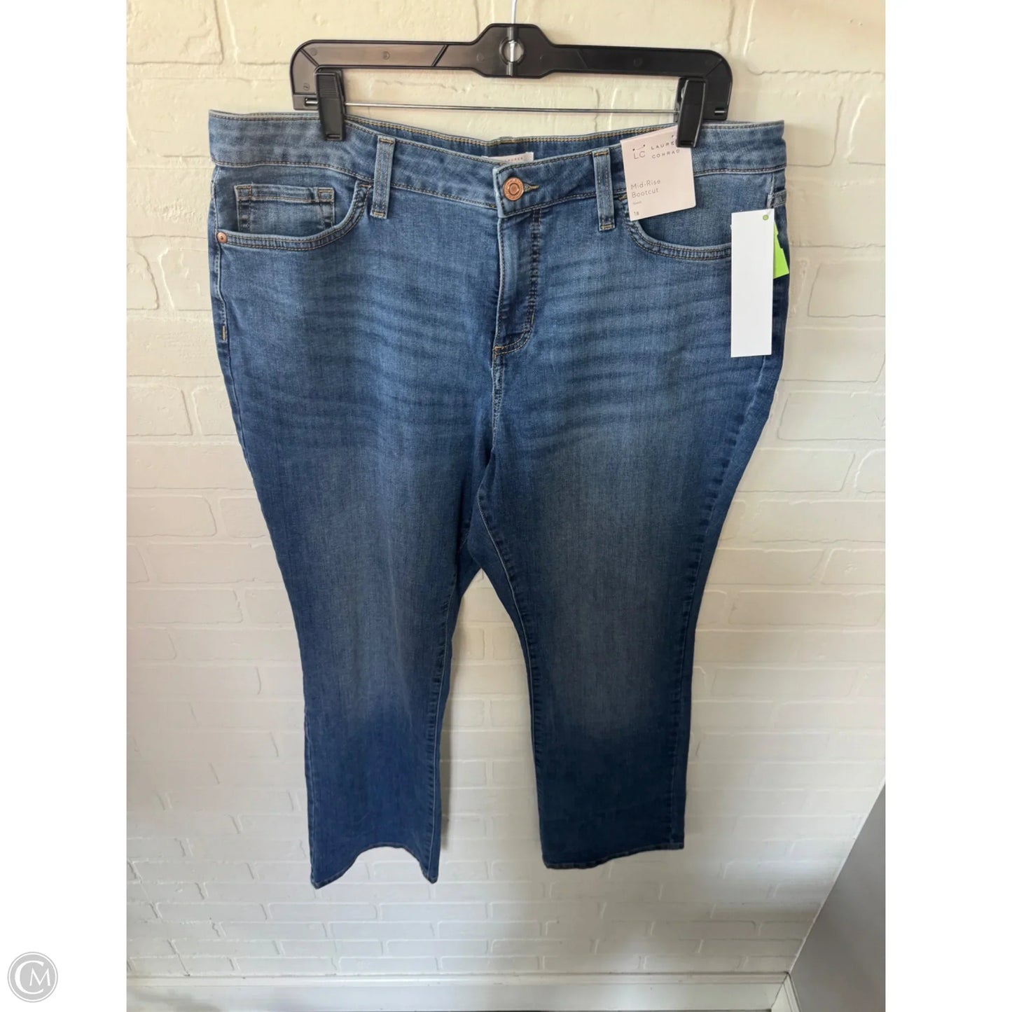 Jeans Boot Cut By Lc Lauren Conrad In Blue Denim, Size: 18