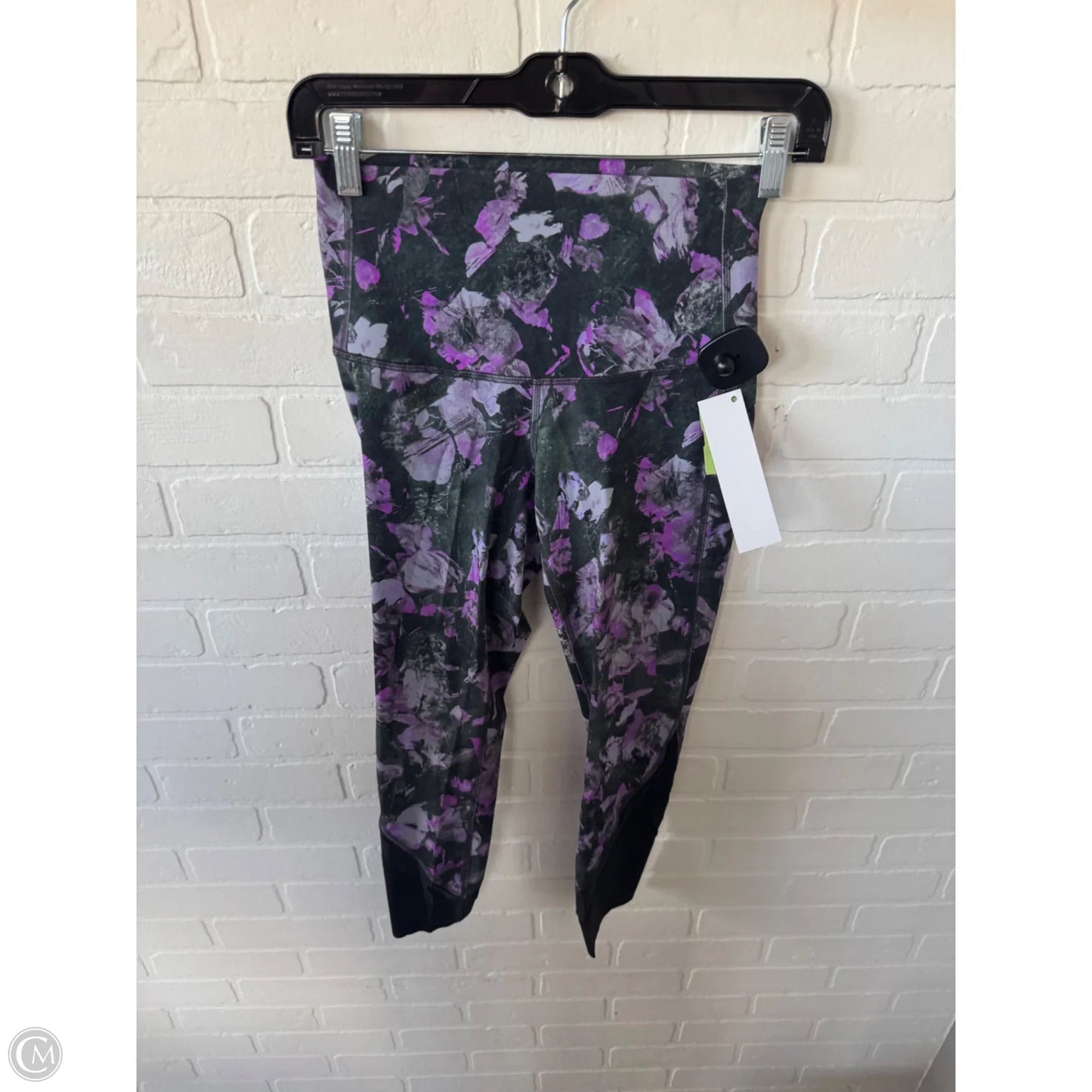 Athletic Leggings By Lululemon In Black & Purple, Size: 4