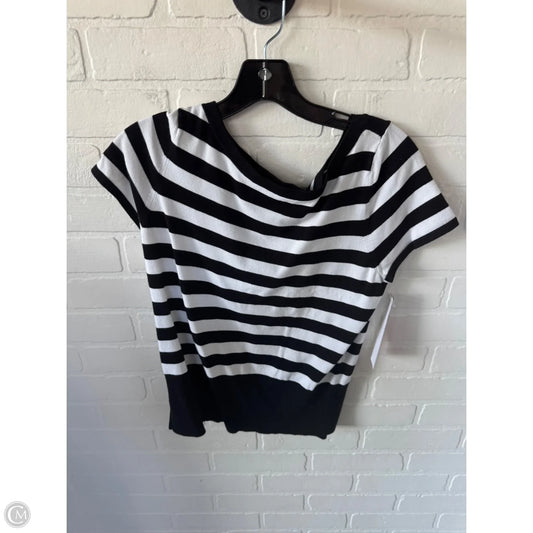 Sweater Short Sleeve By White House Black Market In Black & White, Size: M