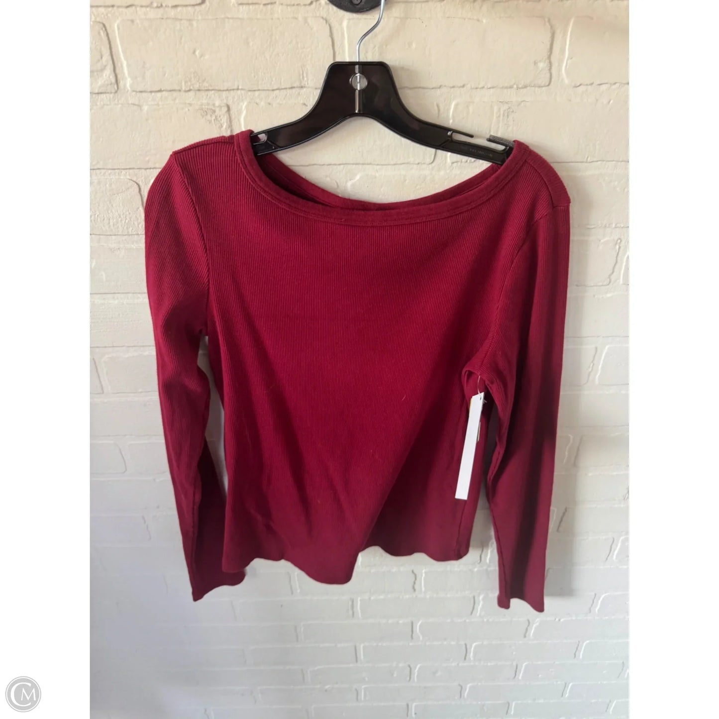 Top Long Sleeve Basic By Universal Thread In Red, Size: L