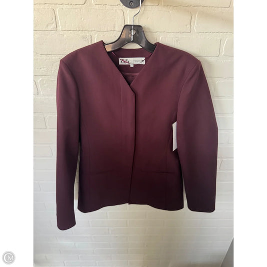 Blazer By Zara In Maroon, Size: M