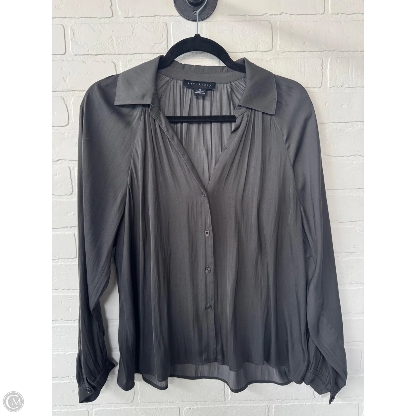 Top Long Sleeve By Sanctuary In Grey, Size: Xs