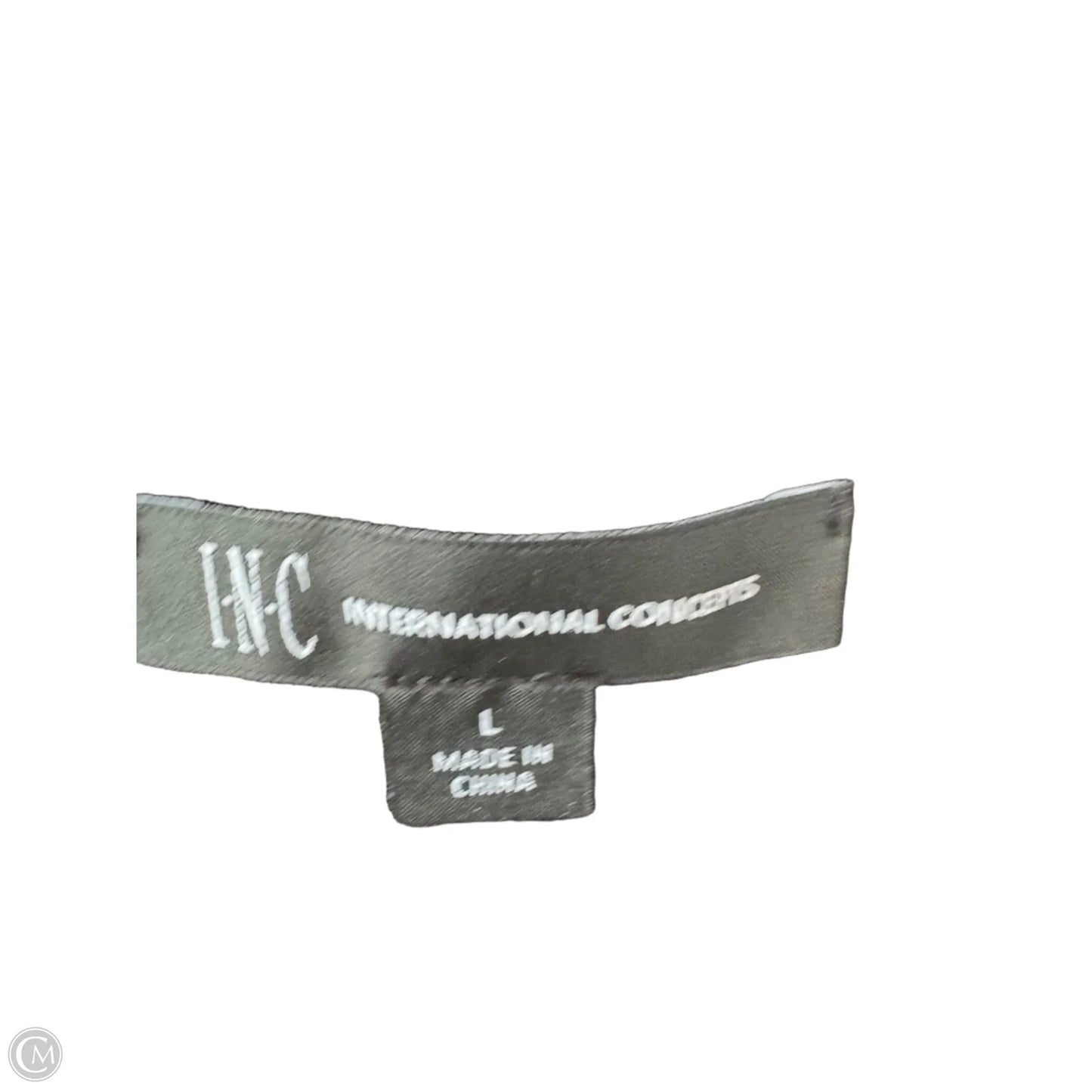 Top Short Sleeve By Inc In Black & Pink, Size: L