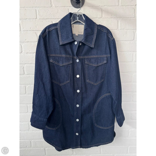 Jacket Denim By Pilcro In Blue Denim, Size: Xs