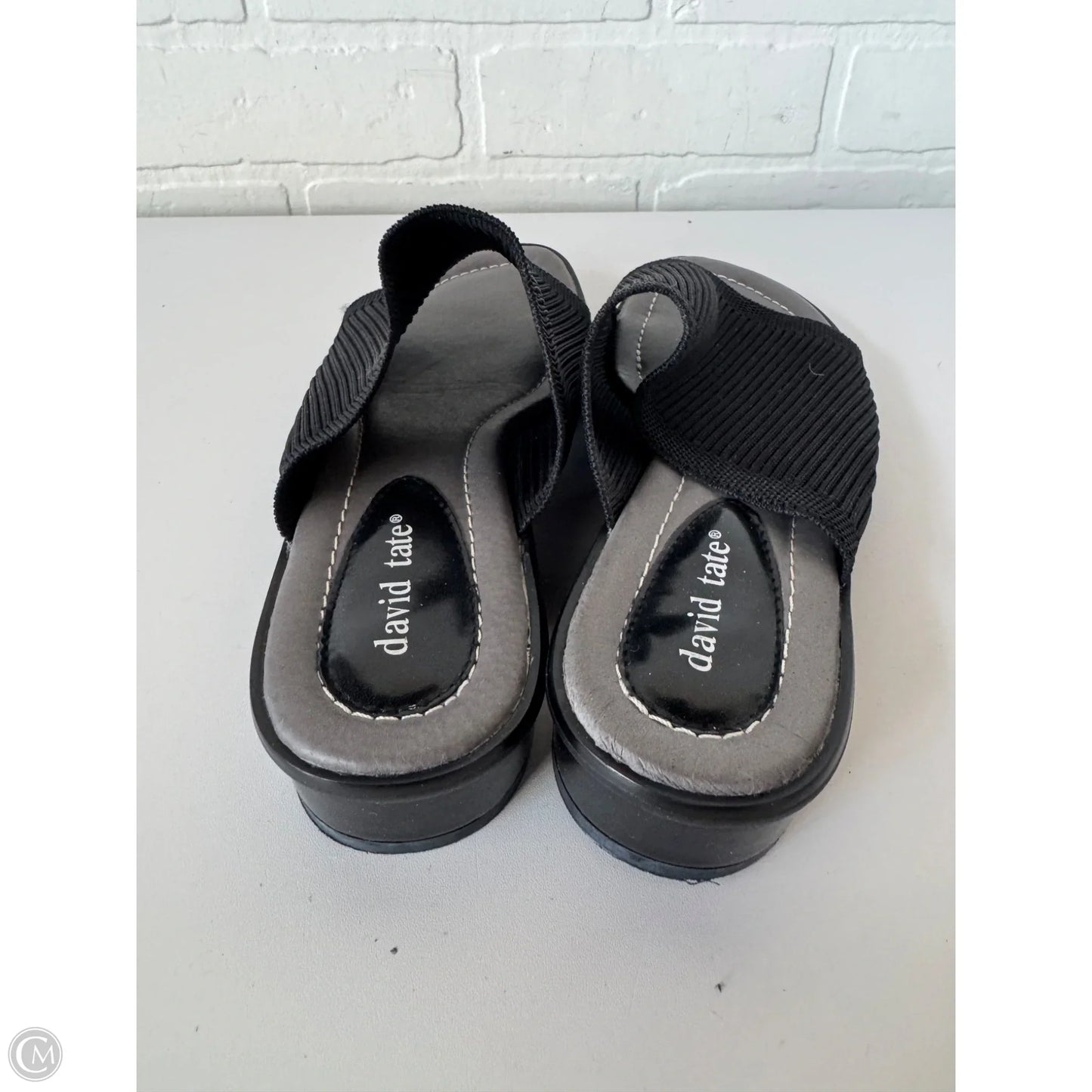 Sandals Heels Block By Clothes Mentor In Black, Size: 8.5