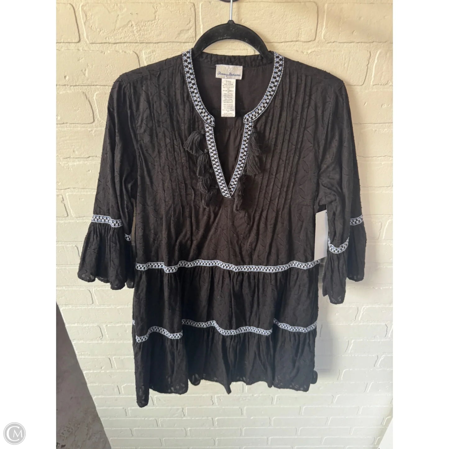 Dress Casual Short By Tommy Bahama In Black & Blue, Size: S