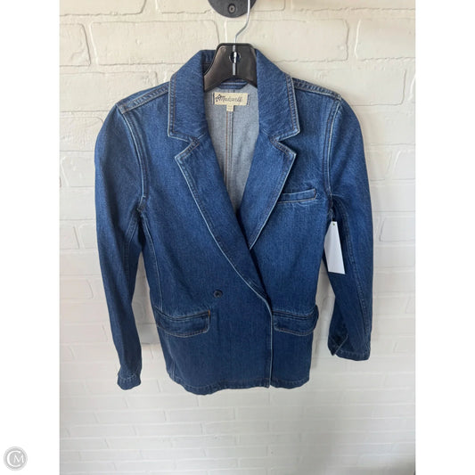 Blazer By Madewell In Blue Denim, Size: Xxs