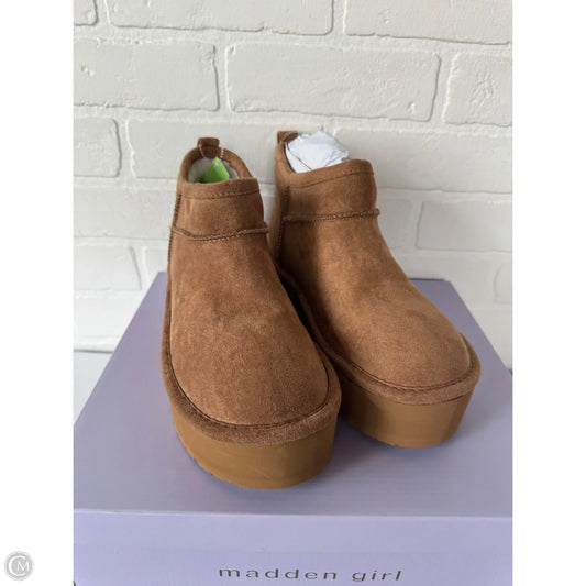 Boots Ankle Flats By Madden Girl In Brown, Size: 7.5