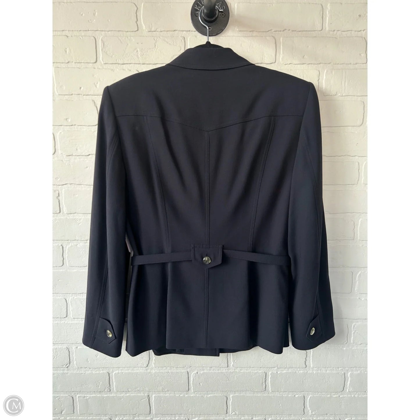 Blazer Designer By Escada In Navy, Size: M