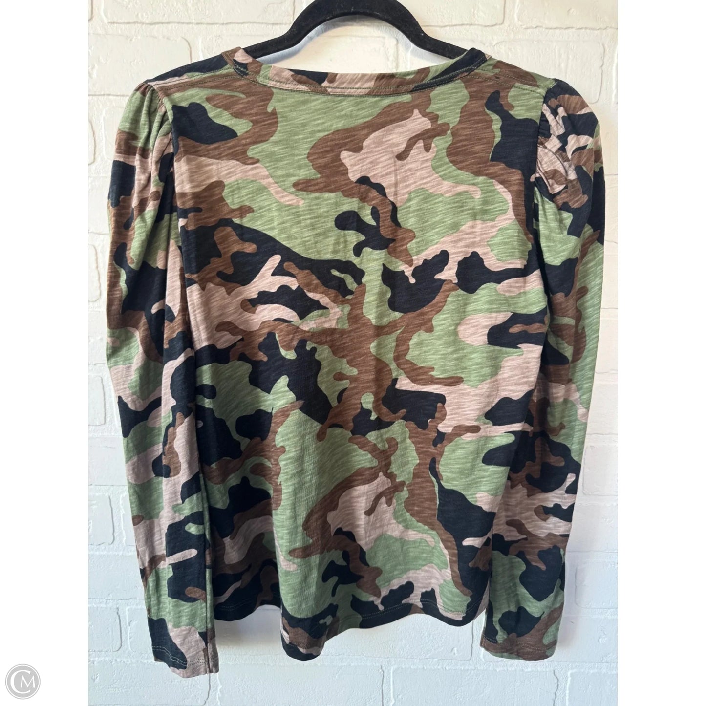 Top Long Sleeve By Veronica Beard In Black & Green, Size: S