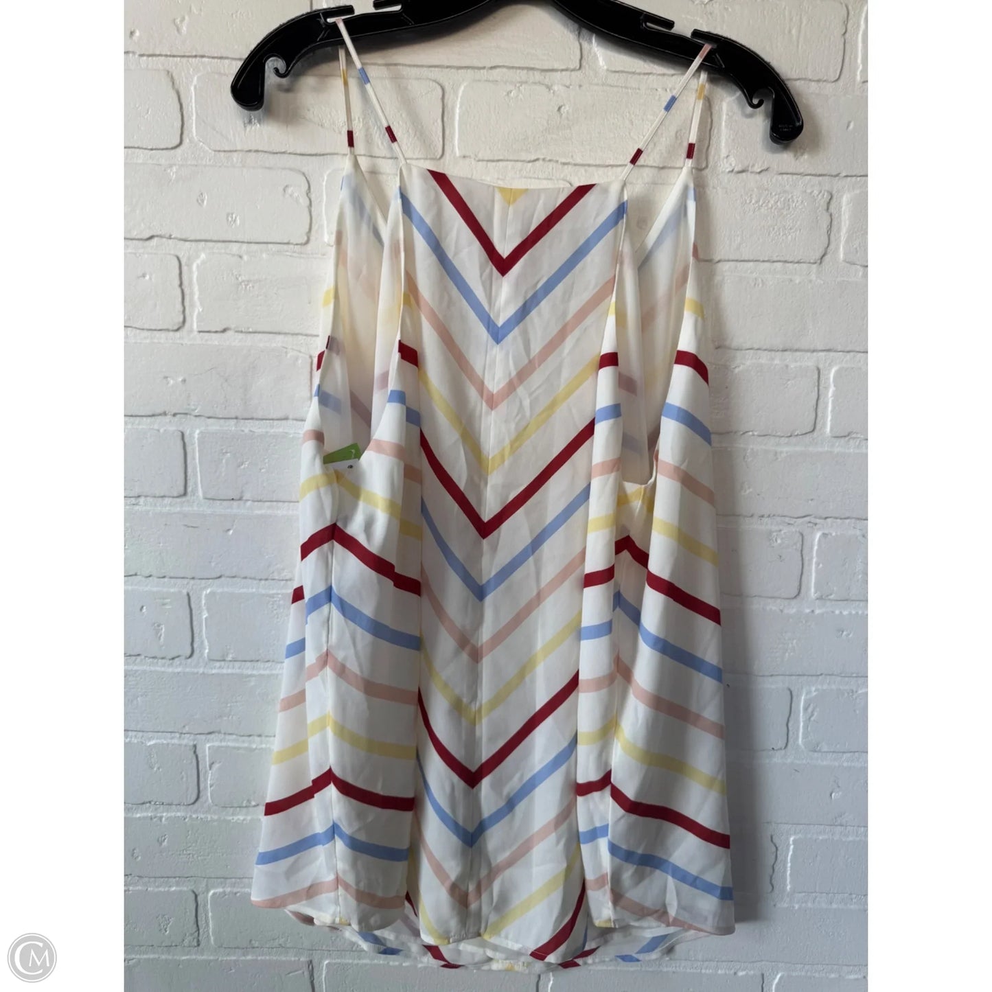 Top Cami By Loft In Cream & Red, Size: Xl