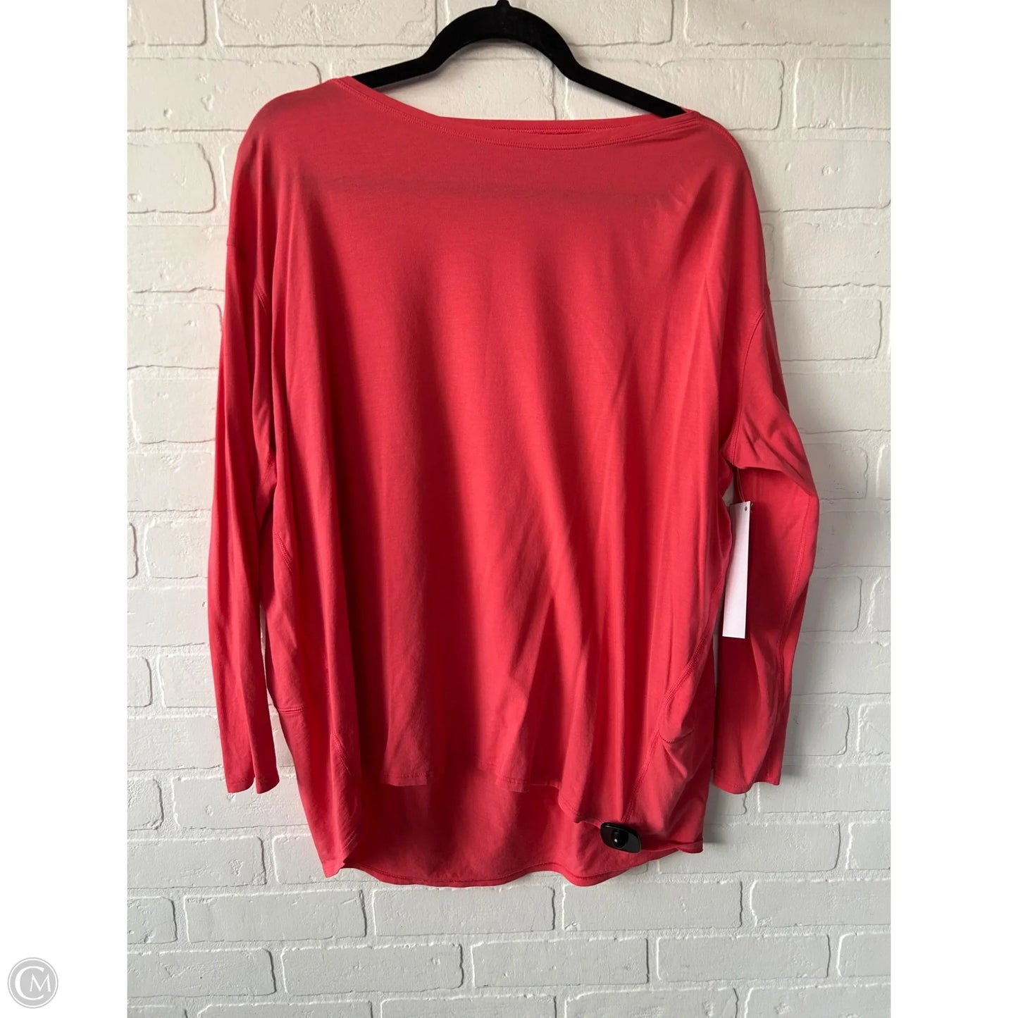 Athletic Top Long Sleeve Crewneck By Lululemon In Orange, Size: Xl