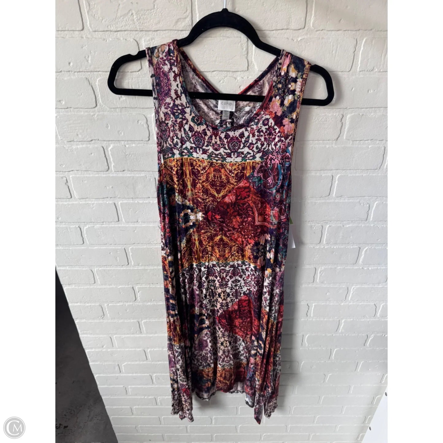 Dress Casual Midi By Cupio In Orange & Purple, Size: M
