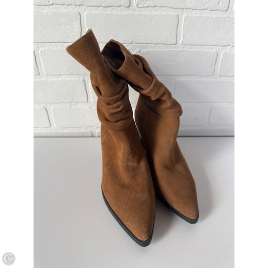 Boots Mid-calf Heels By Blondo In Brown, Size: 8