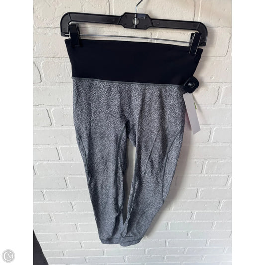 Athletic Leggings By Lululemon In Black & Grey, Size: 6