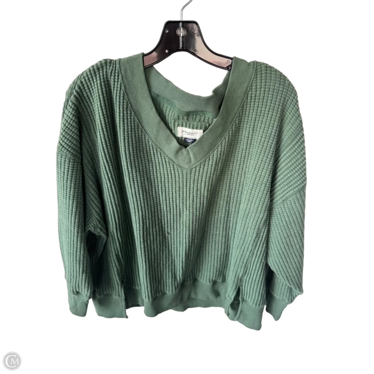 Sweatshirt Crewneck By American Eagle In Green, Size: S