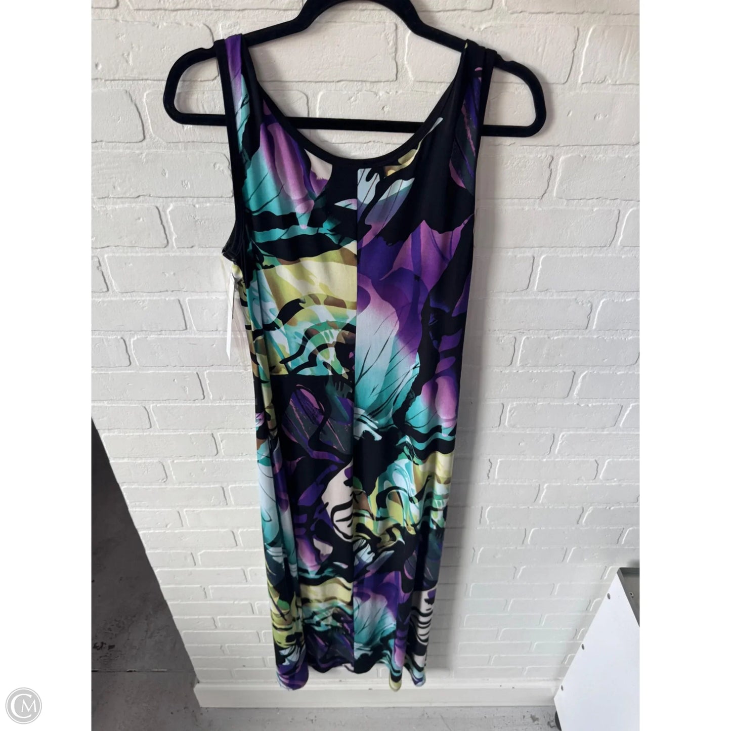 Dress Casual Maxi By Connected Apparel In Black & Purple, Size: M