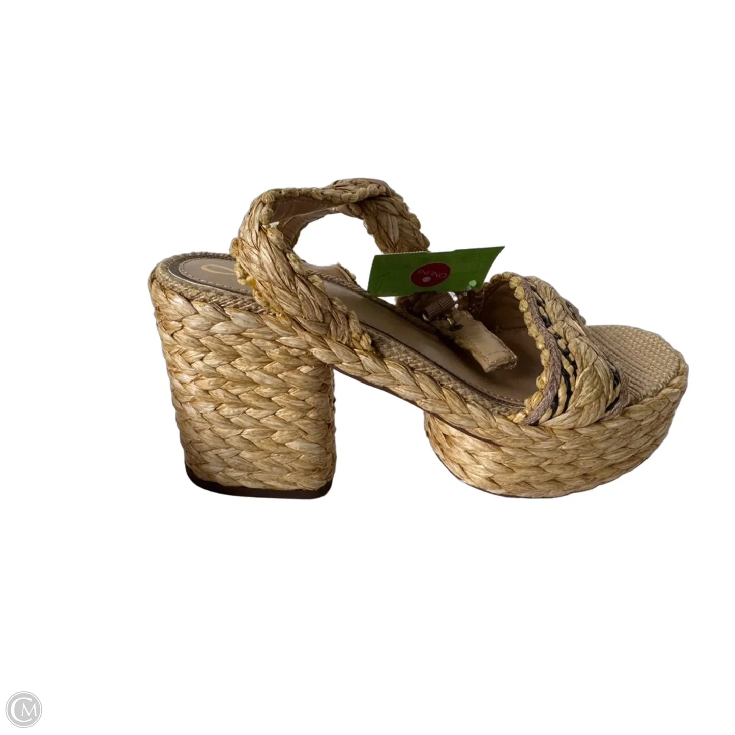 Sandals Heels Block By Sam Edelman In Tan, Size: 8