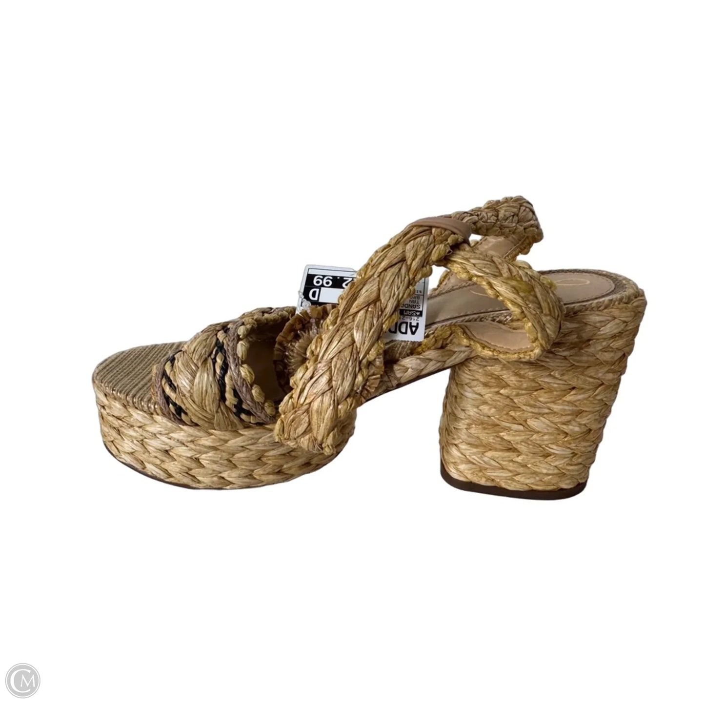 Sandals Heels Block By Sam Edelman In Tan, Size: 8
