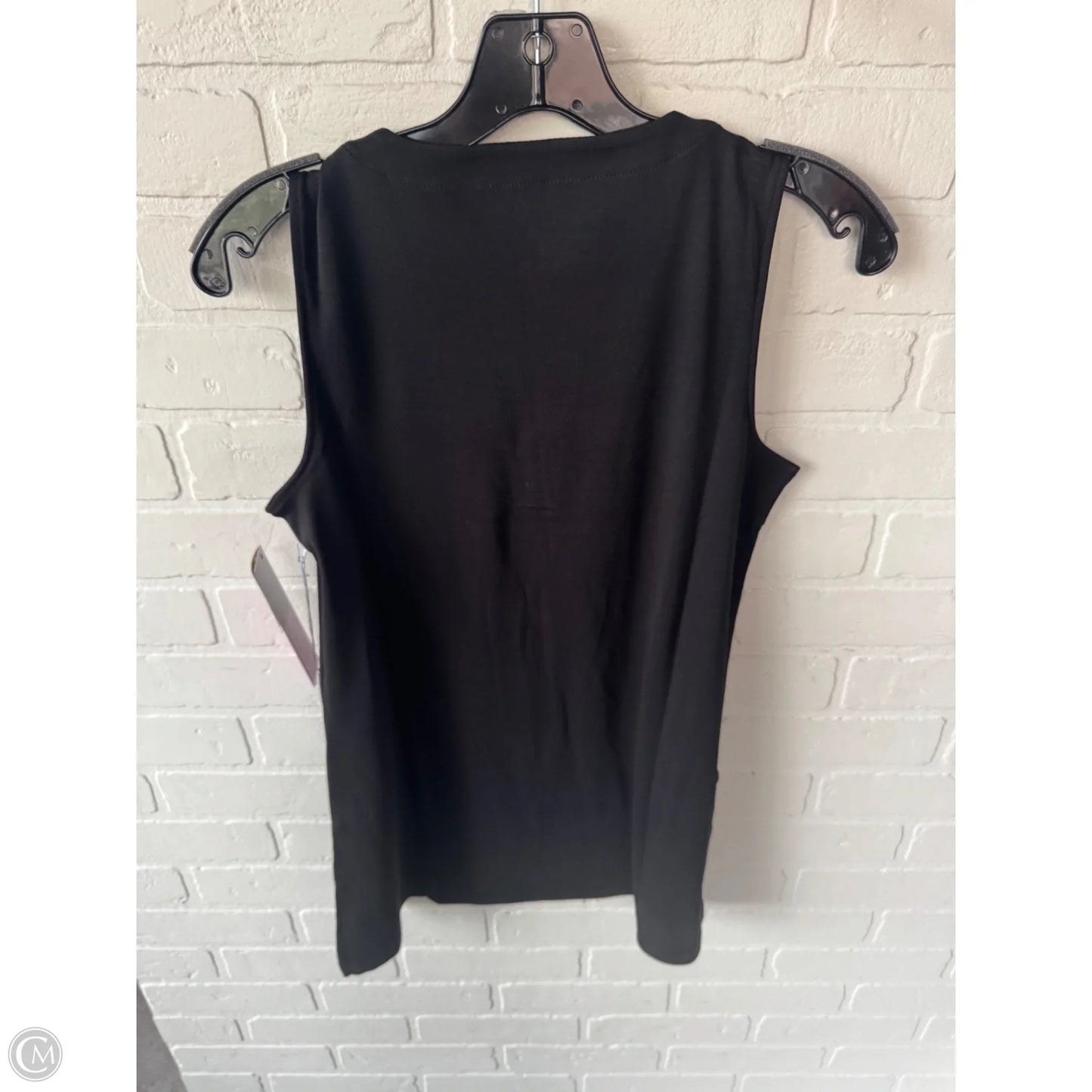 Top Sleeveless By Chicos In Black, Size: S