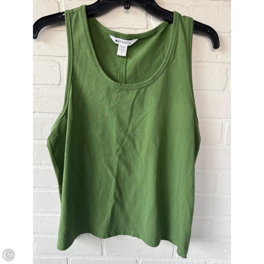 Athletic Tank Top By Athleta In Green, Size: M