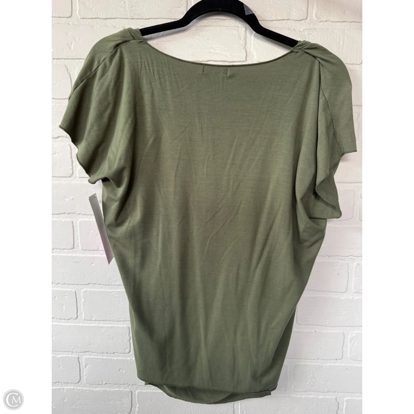 Top Short Sleeve By Grace Elements In Green, Size: Xl