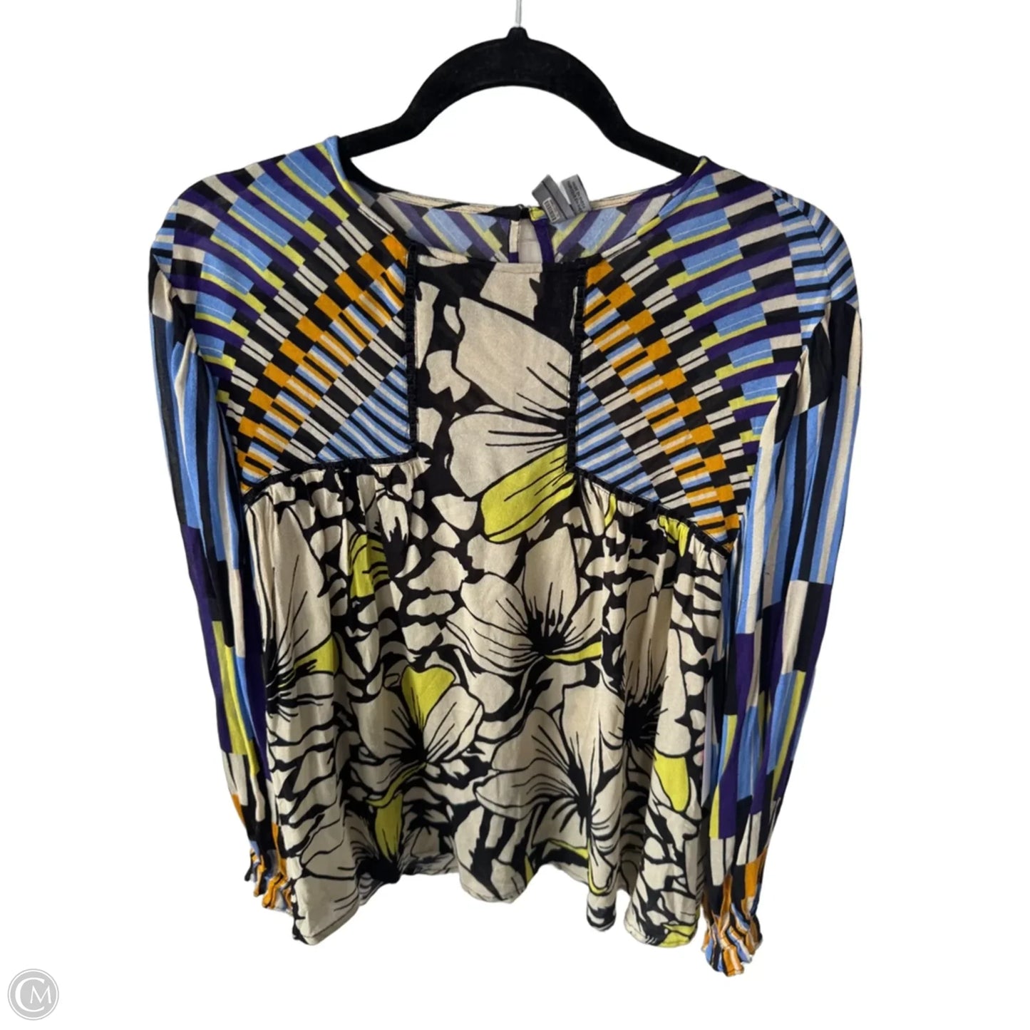 Top Long Sleeve By Bl-nk In Black & Cream, Size: 1x