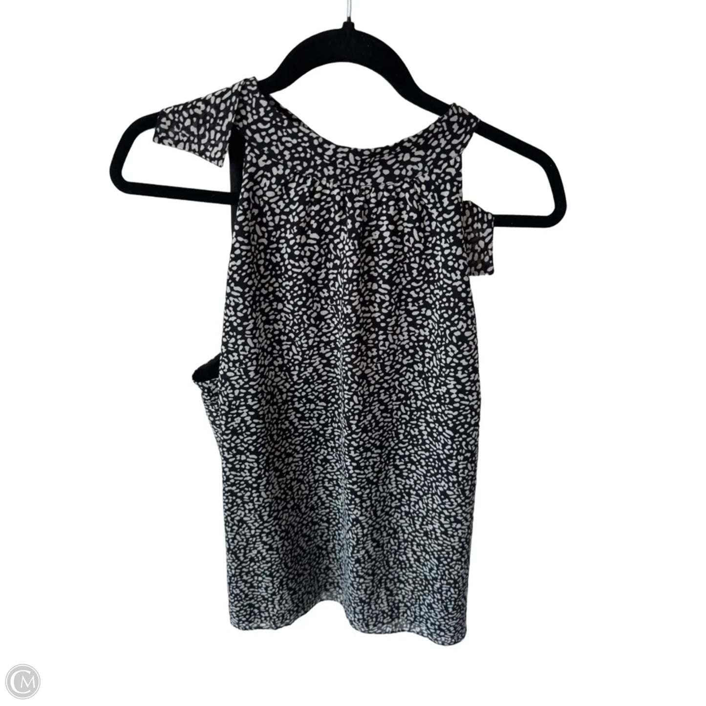 Top Sleeveless By Talbots In Black & White, Size: Xl