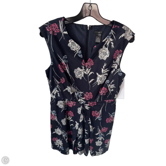 Dress Work By Ann Taylor In Blue & Cream, Size: Mp