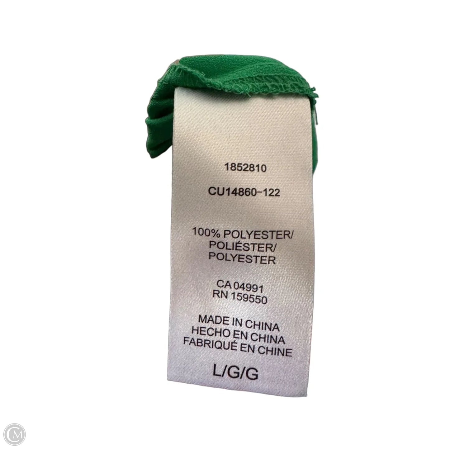 Top Short Sleeve By Hilary Radley In Green, Size: L