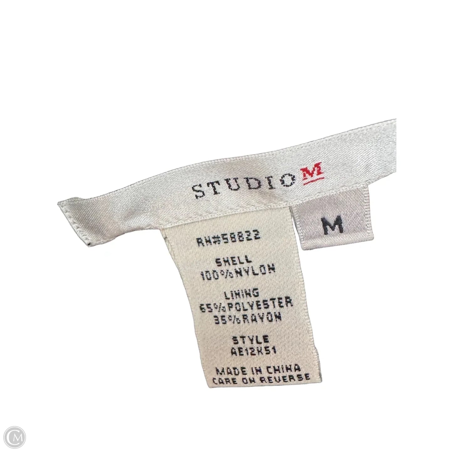 Dress Casual Short By Studio M In Black & White, Size: M