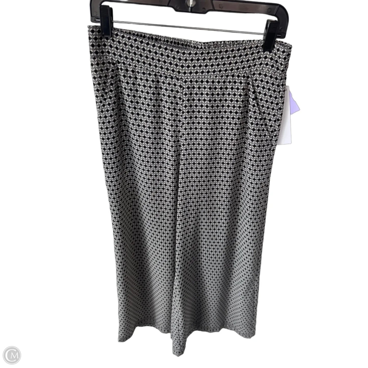 Pants Wide Leg By Max Studio In Black & White, Size: 8