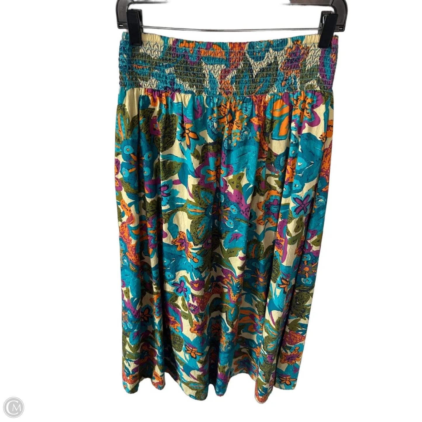 Skirt Maxi By Clothes Mentor In Blue & Cream, Size: 8