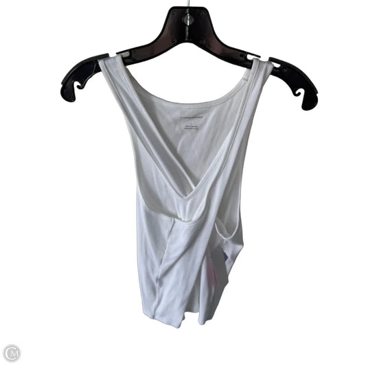 Top Sleeveless Basic By Anthropologie In White, Size: L